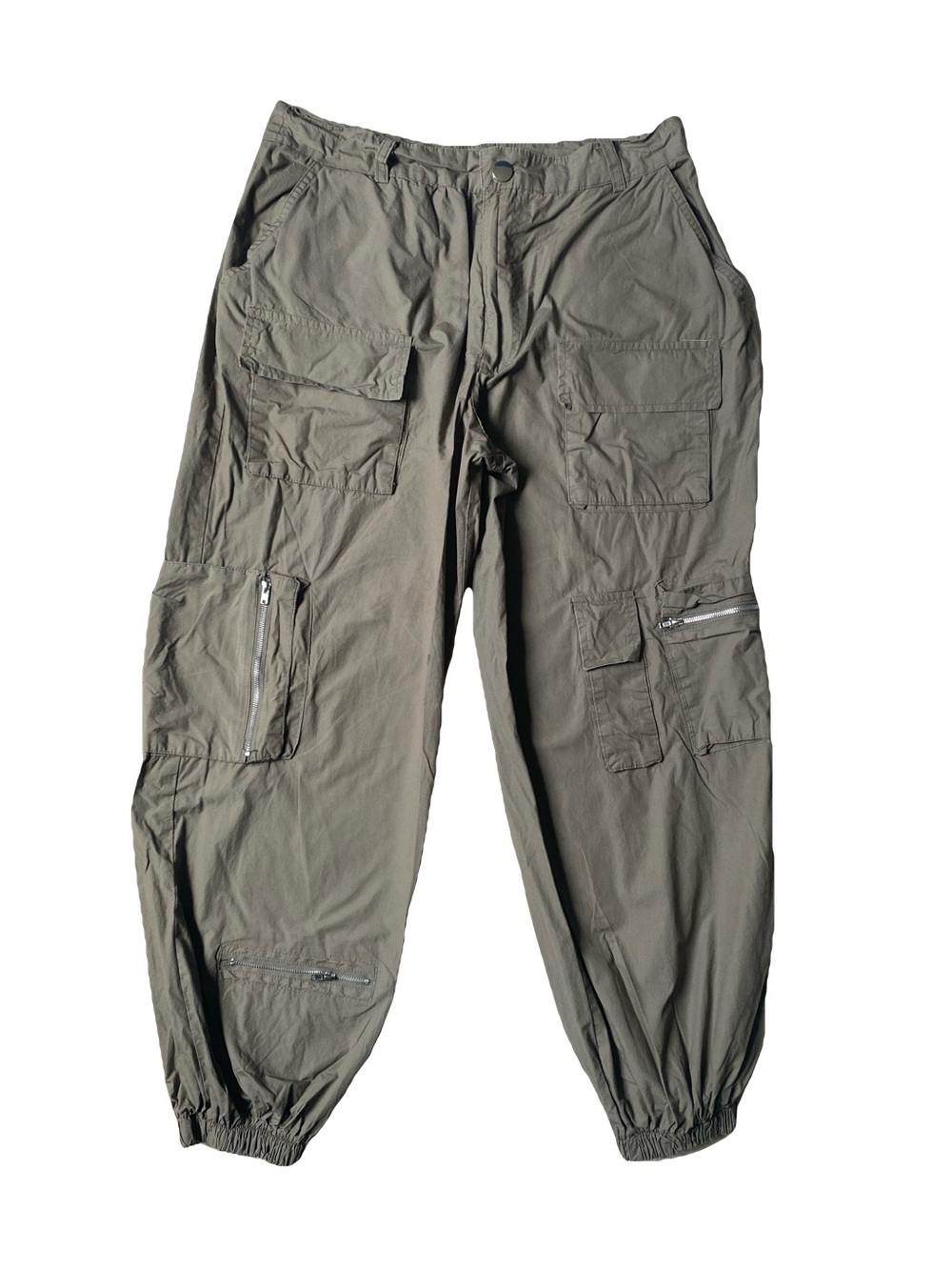 Rachel Paige Olive Cargo Jogger Pants